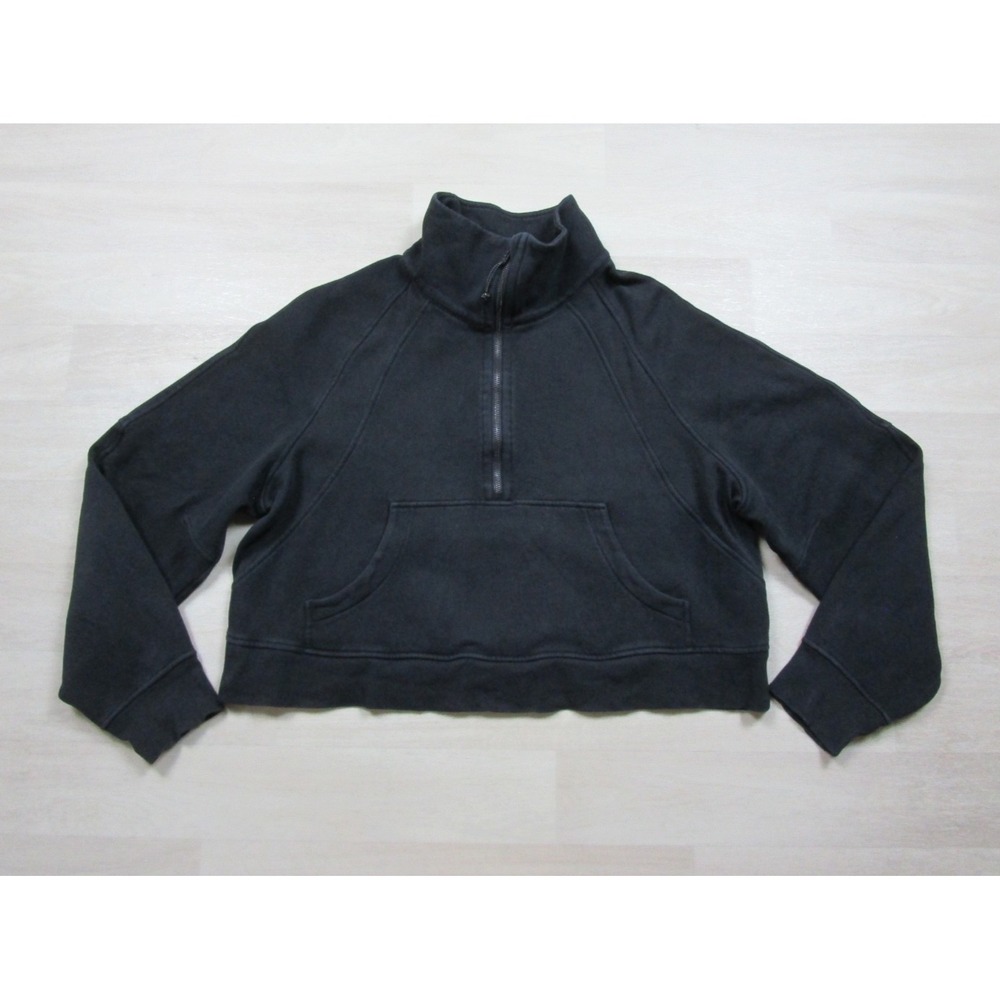 Lululemon Scuba Oversized Funnel Neck Half Zip Crop Sweatshirt Womens (XL/XXL)